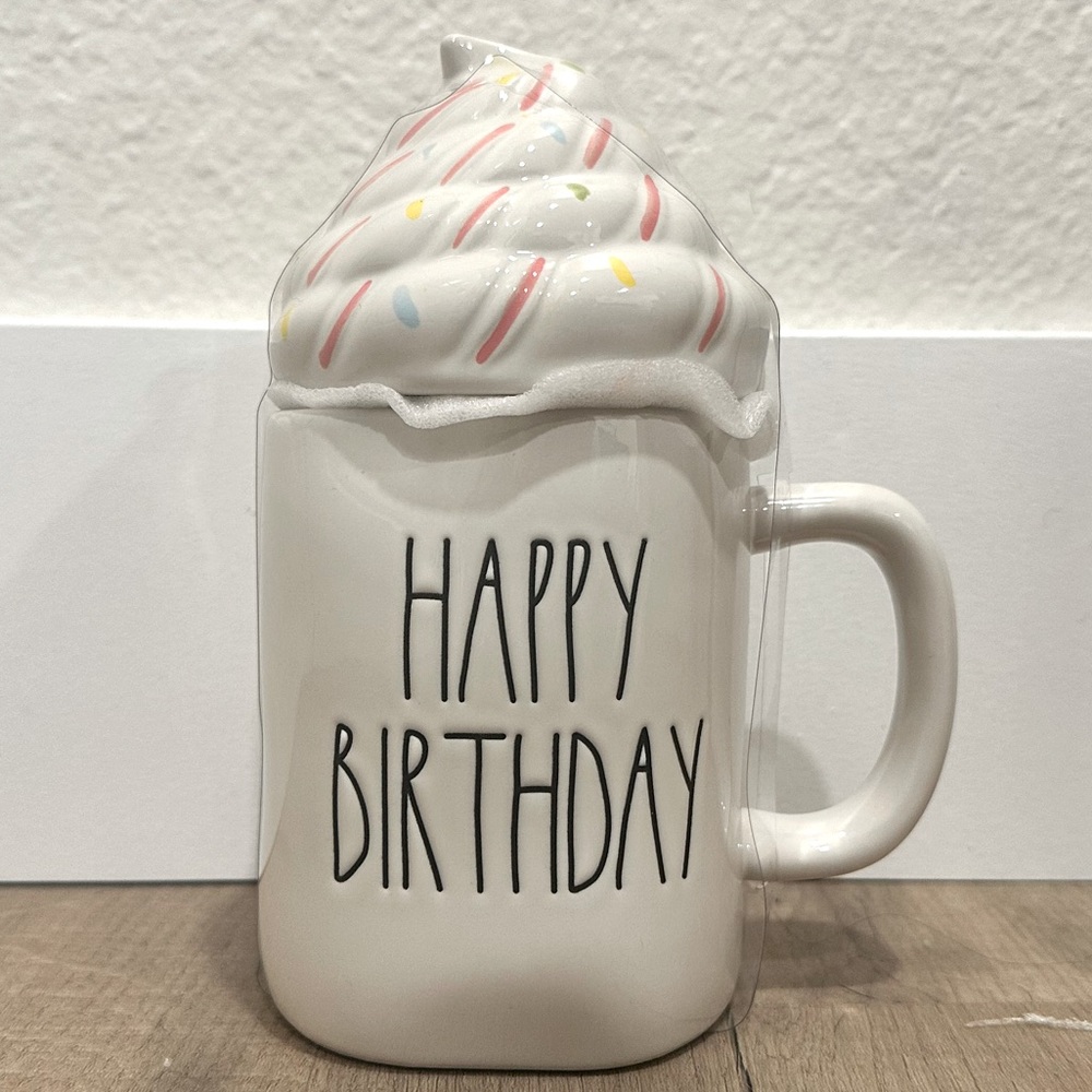 Rae Dunn Happy Birthday‎ Mug.  Rare.